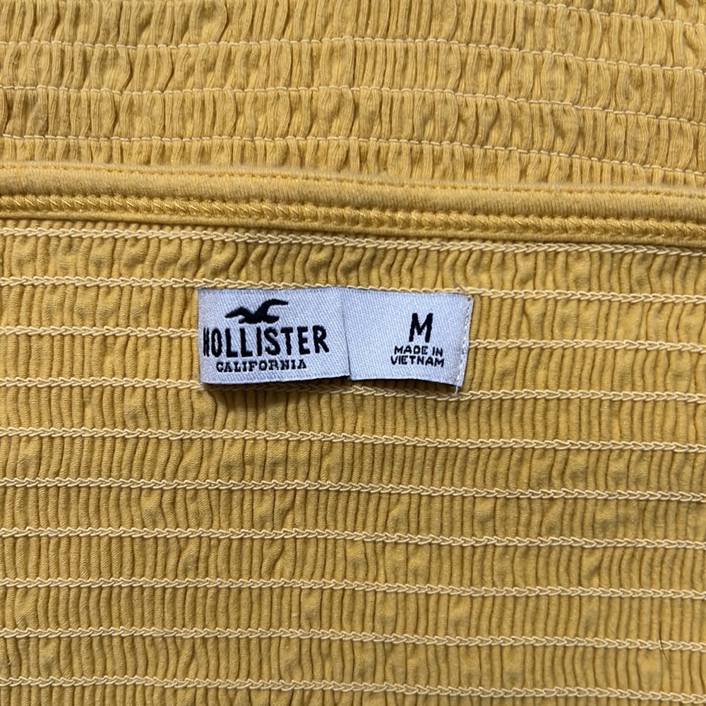 Yellow ruched crop top from Hollister - Picture 4 of 5